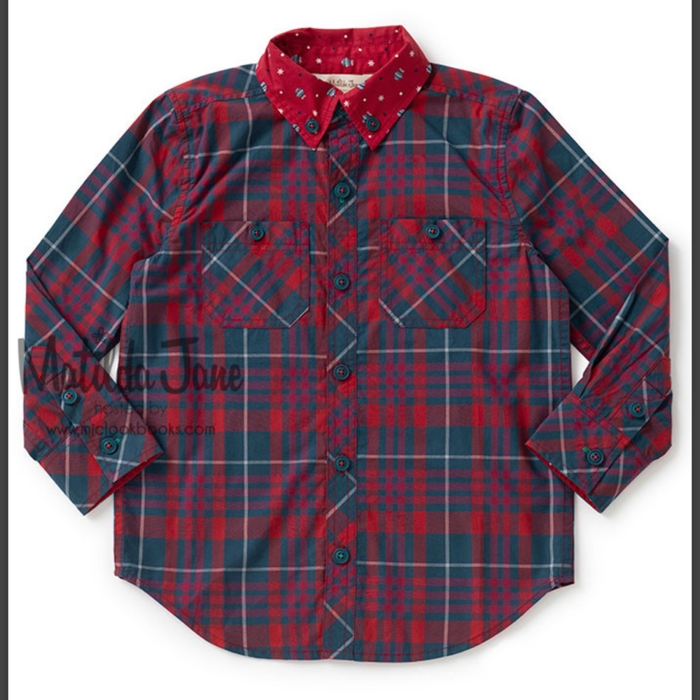 Matilda jane handsome holiday button down shirt 4